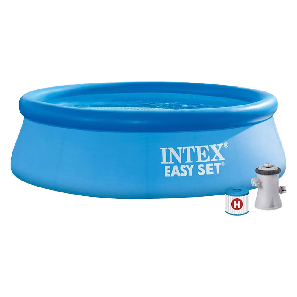Piscina gonfiabile ‘easy set’ cm 244 x 61 lt 1942-pompa 1250 lt/h Intex