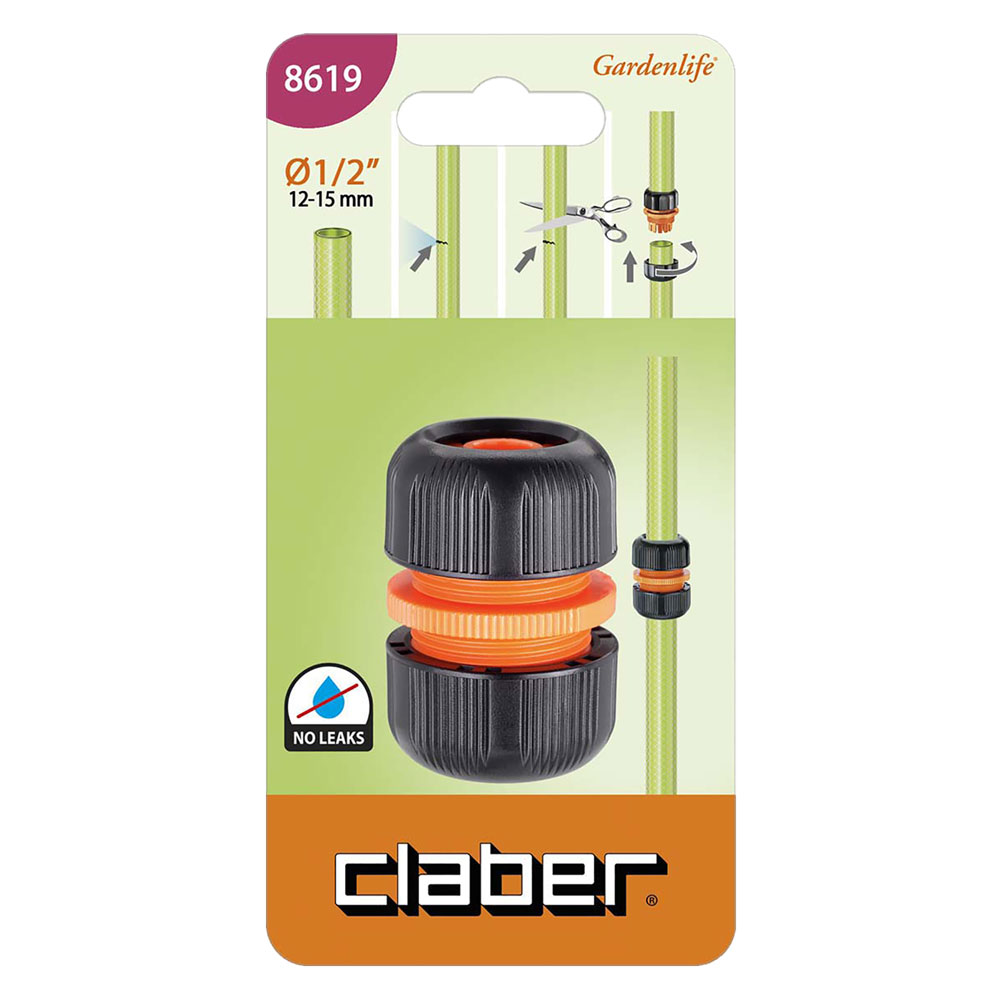 Giuntatubi riparatore art. 8619 – 1/2 blister Claber
