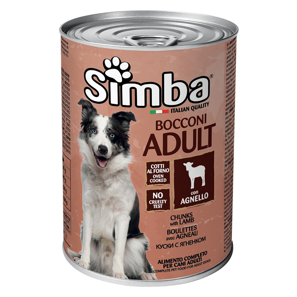 Bocconi per cani ‘simba’ agnello – gr 415 Monge