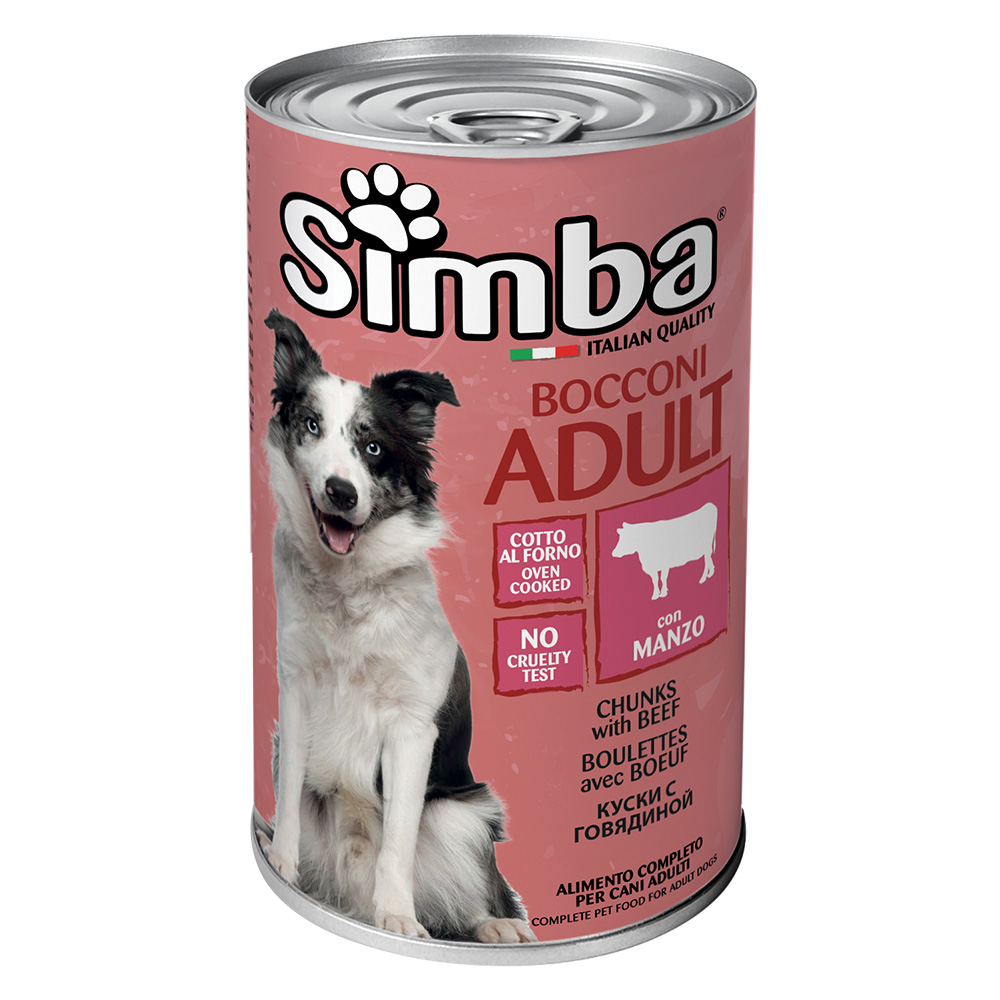 Bocconi per cani ‘simba’ manzo – gr 1230 Monge