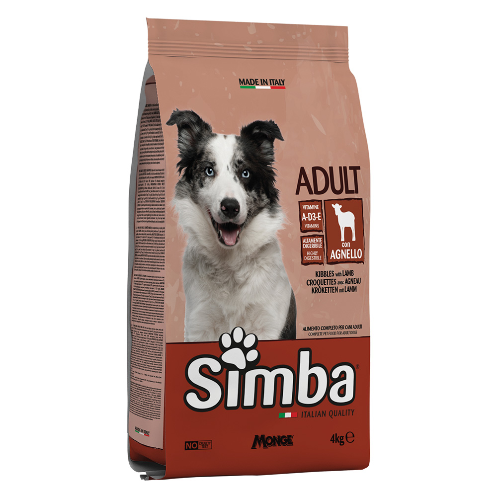 Crocchette per cani ‘simba’ agnello – kg 4 Monge