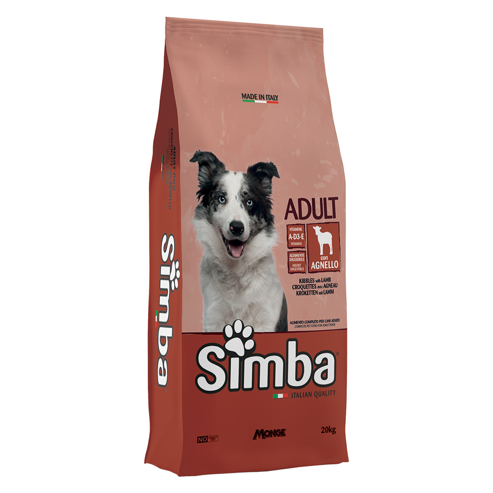Crocchette per cani ‘simba’ agnello – kg 20 Monge