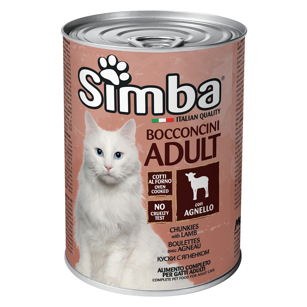 Bocconcini per gatti ‘simba’ agnello – gr 415 Monge
