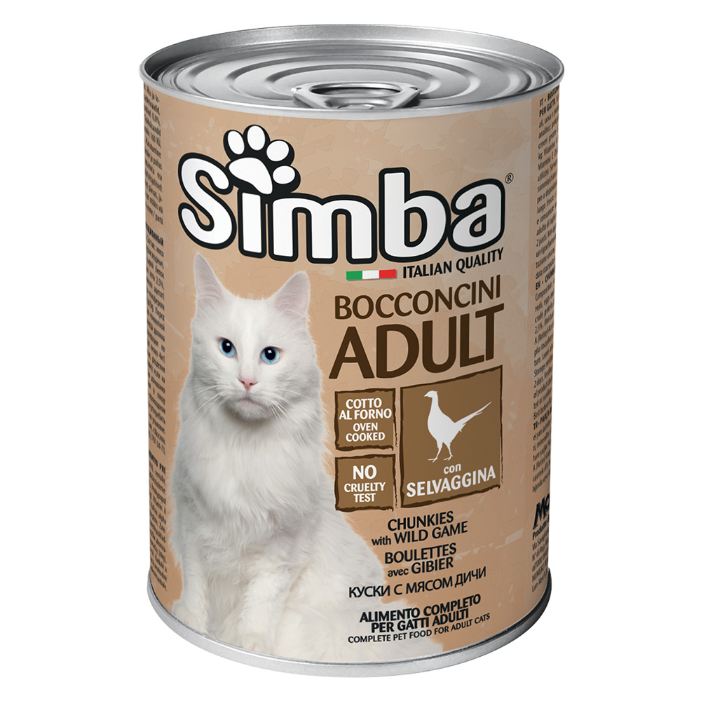 Bocconcini per gatti ‘simba’ selvaggina – gr 415 Monge
