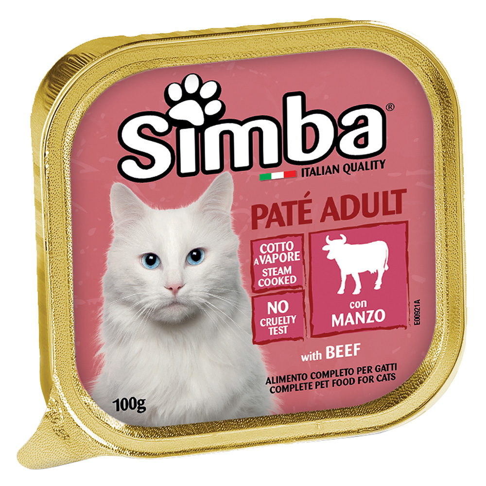 Pate’ per gatti ‘simba’ manzo – gr 100 Monge