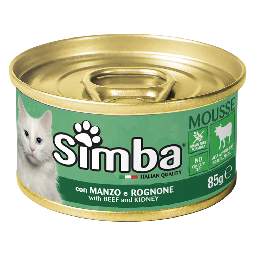 Alimento per gatti ‘mousse’ manzo e rognone – gr 85 Monge