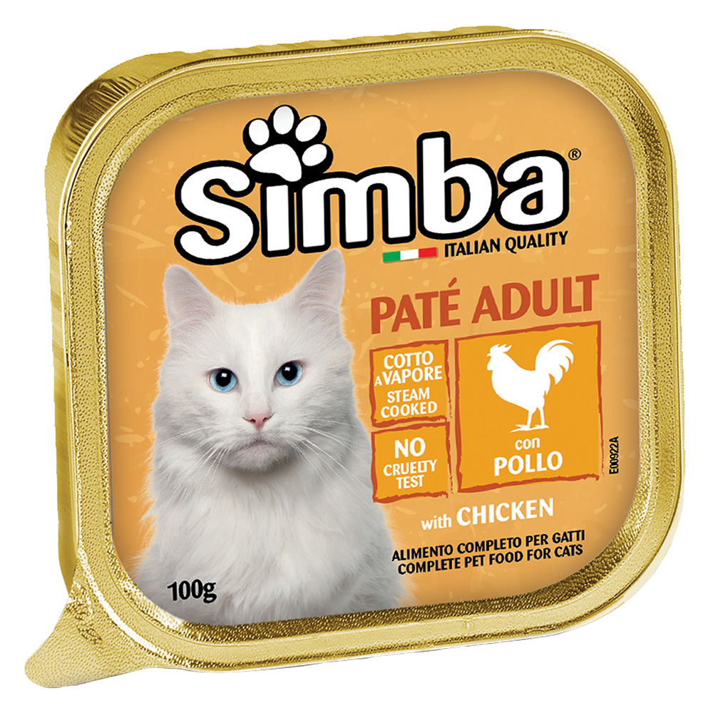 Pate’ per gatti ‘simba’ pollo – gr 100 Monge