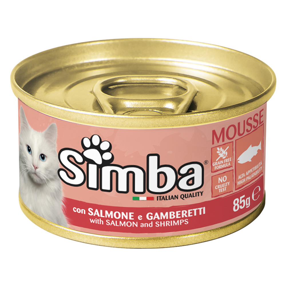 Alimento per gatti ‘mousse’ salmone e gamberetti – gr 85 Monge