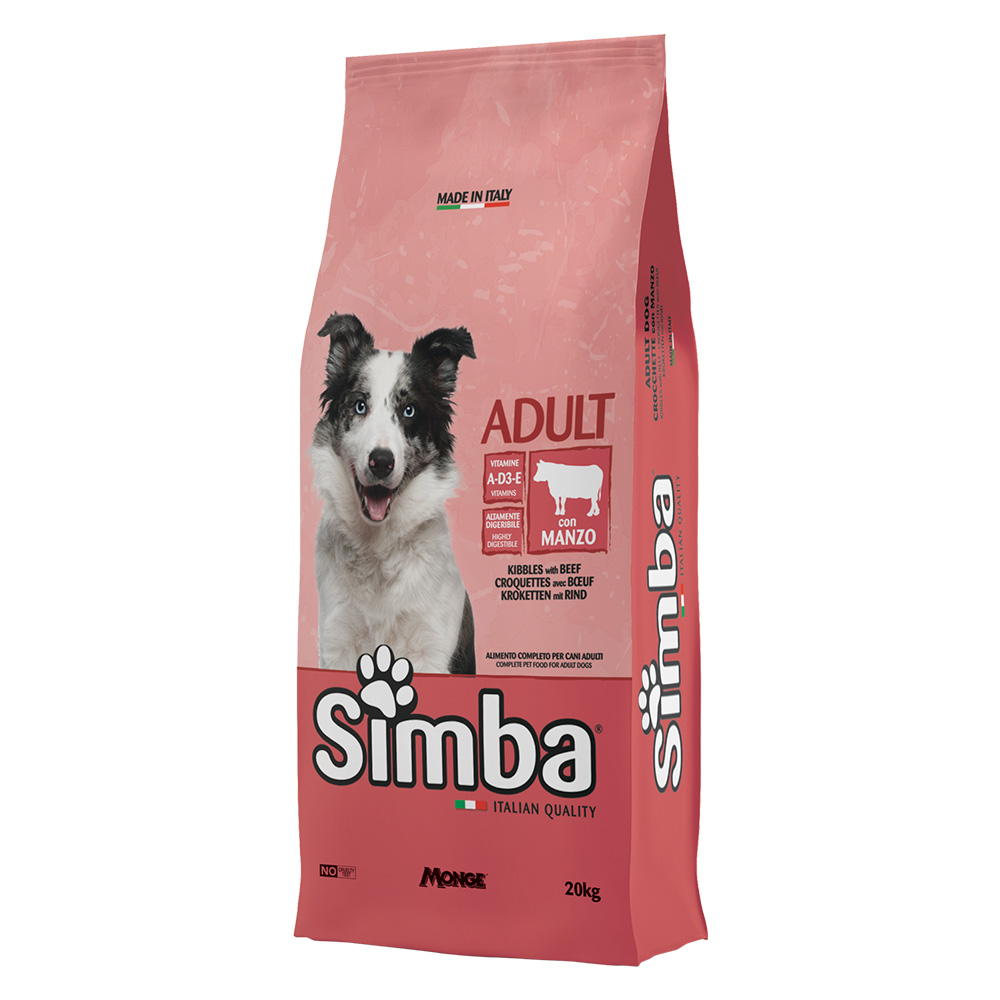 Crocchette per cani ‘simba’ manzo – kg 20 Monge