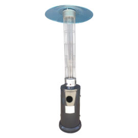 Stufa aerea cilindrica 12,5 kw - verniciata grigia antracite Kasart
