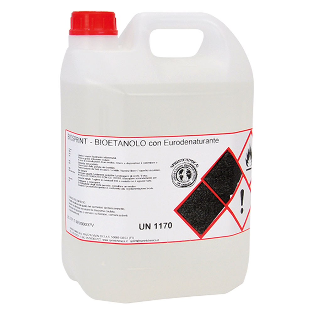 Combustibile liquido bioetanolo lt. 5 Sprintchimica