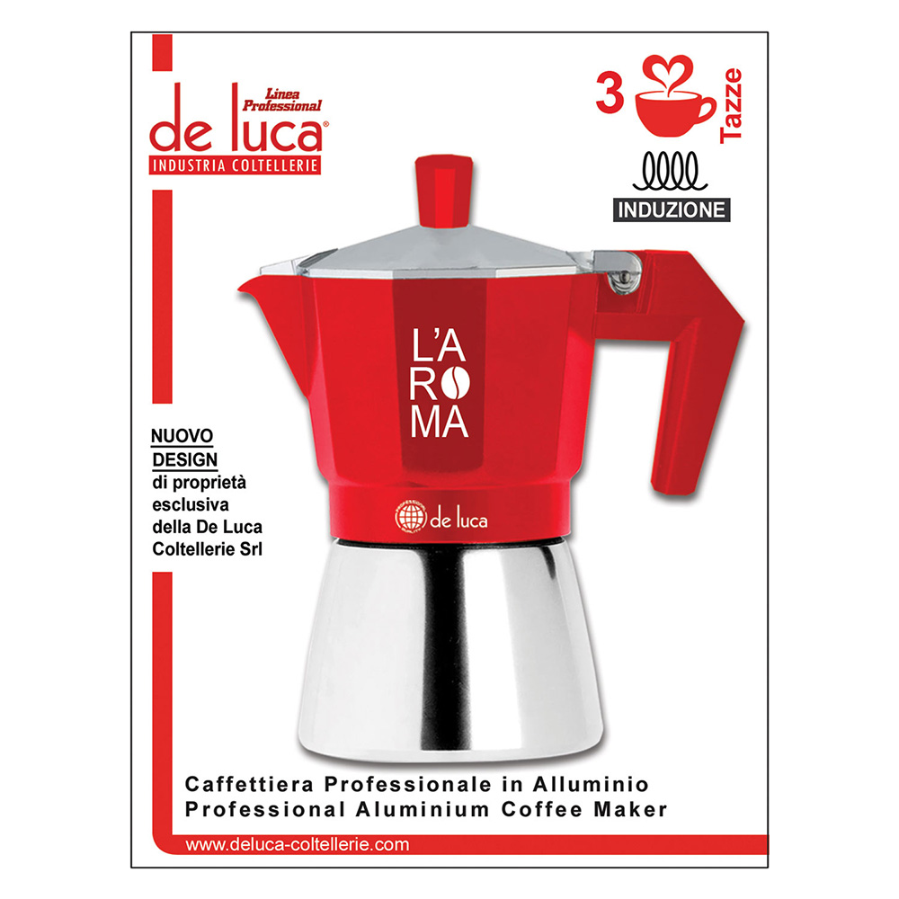 Caffettiera induzione 3 tazze De luca