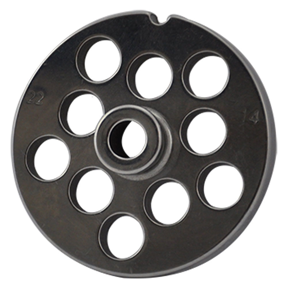 Piastra per tritacarne per n.22 – 10 fori da 14 mm. Reber