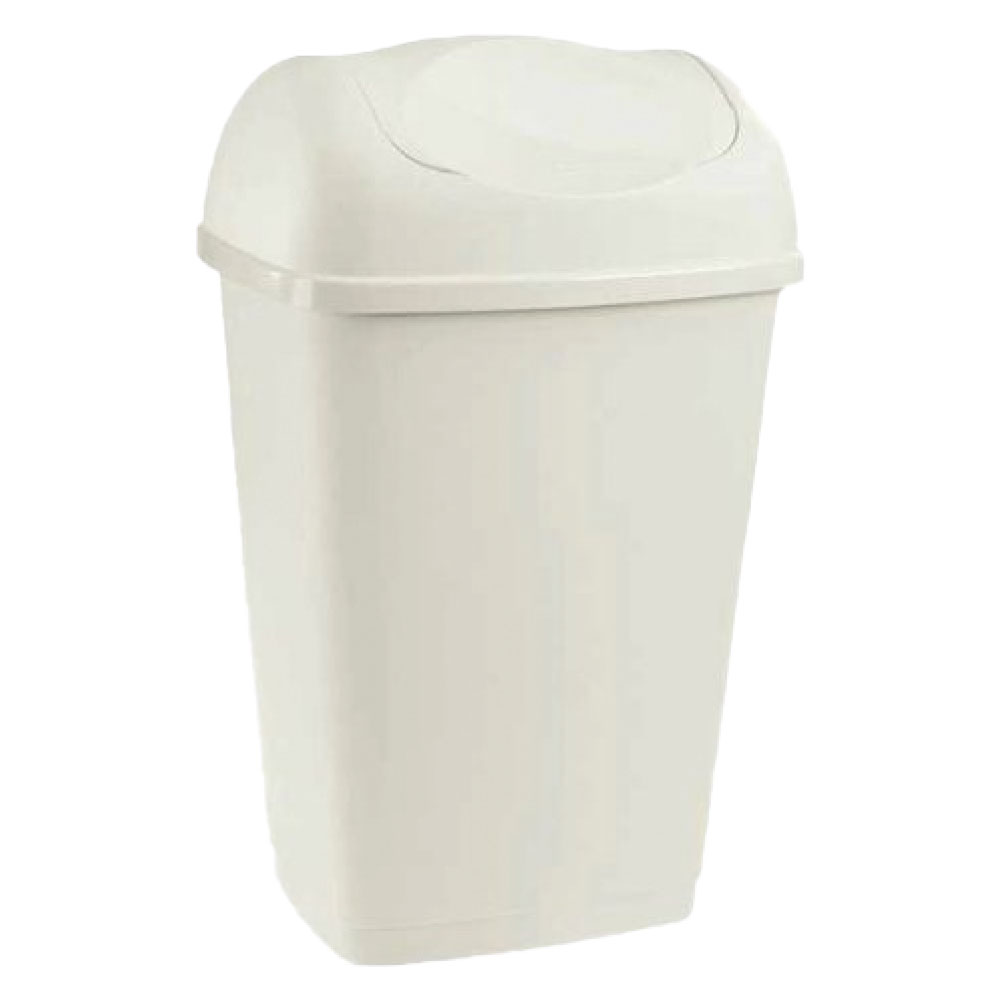 Bidone immondizia ‘grace’ lt 50 – cm 40,5 x 32 x h 65,5 bianco Tontarelli