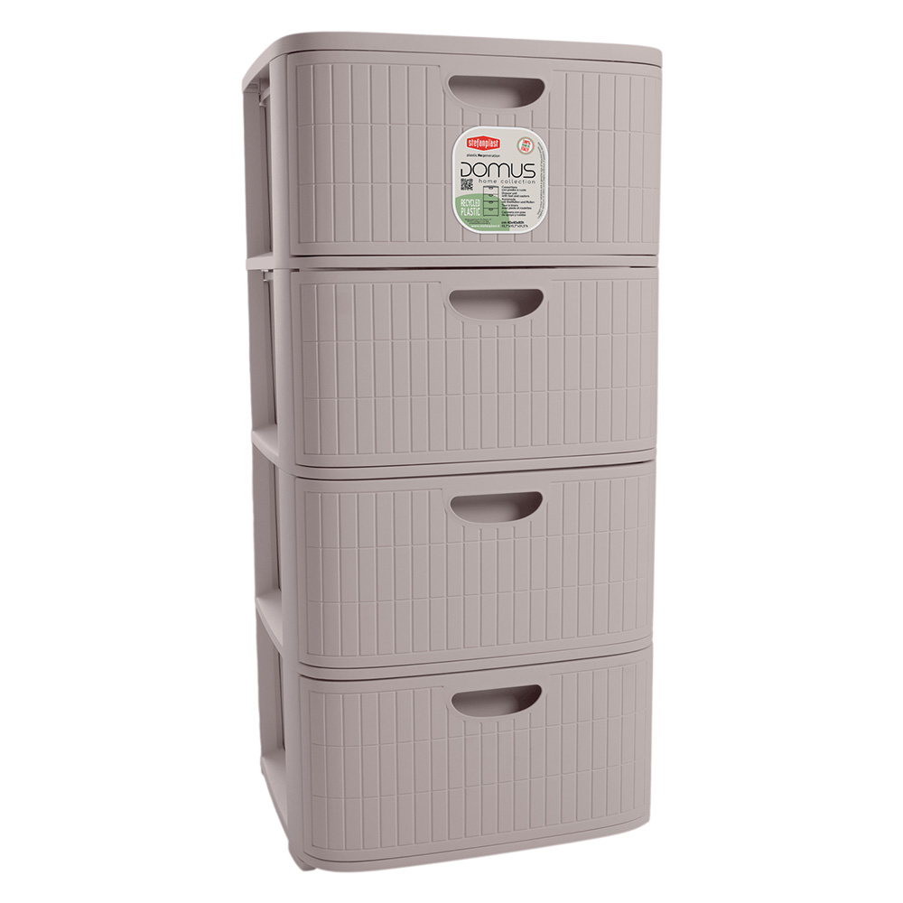 Cassettiera ‘domus’ greige Stefanplast
