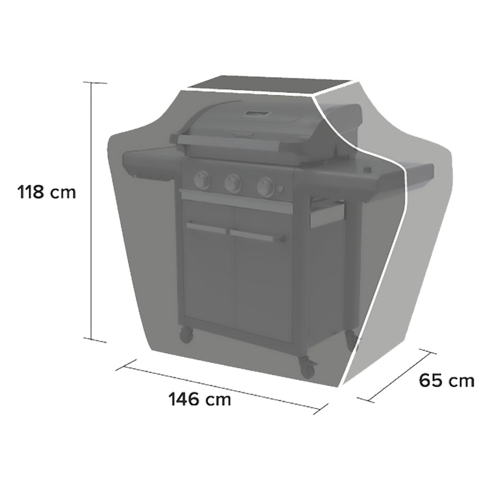 Telo copri barbecue ‘classic new’ tipo l – cm. 65 x 146 x h.118 Campingaz