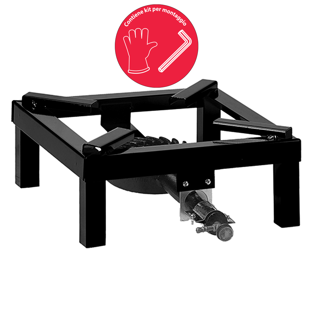 Fornellone a gas ‘extra’ cm 40 x 40 Palumbo
