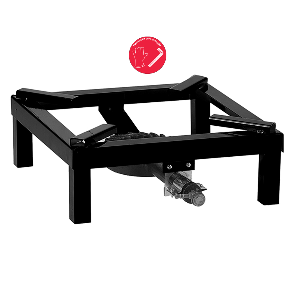 Fornellone a gas ‘extra’ cm 45 x 45 Palumbo