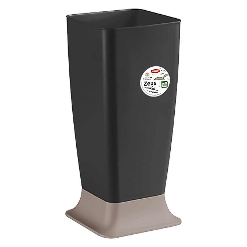 Portaombrelli ‘zeus’ antracite-base tortora chiaro Stefanplast