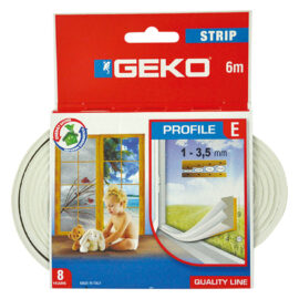 Parafreddo in gomma per porte e finestre 'strip' mm 9 x mt. 6 bianco Geko