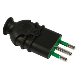 Spina alta resistenza 'hi-pro' 2p+t 10a - colore nero Fanton