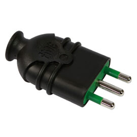Spina alta resistenza 'hi-pro' 2p+t 16a - colore nero Fanton