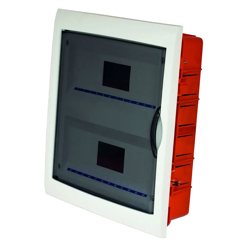 Centralino da incasso 24 moduli- mm.315 x 365 x 80 bianco Faeg