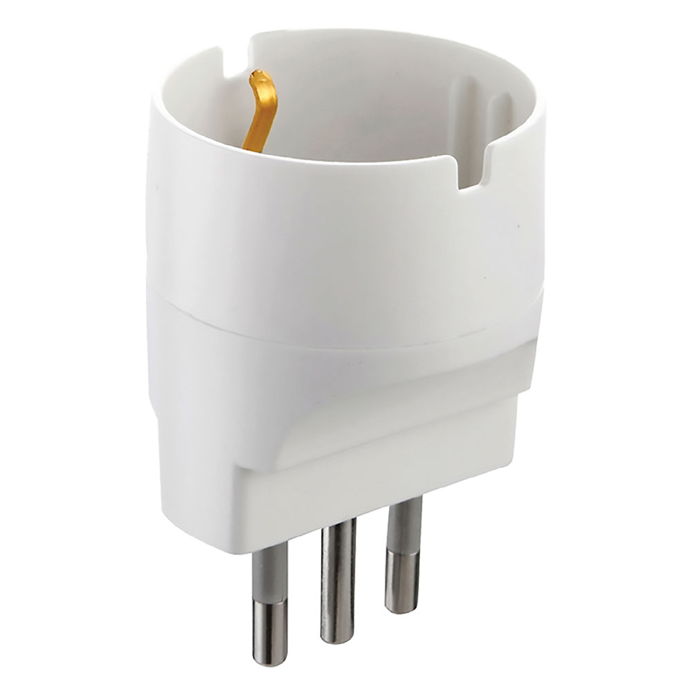 Adattatore singolo spina 2p + t 10a – art.71916 Electraline
