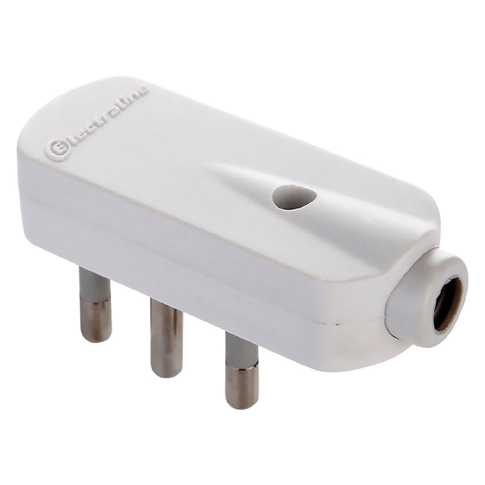 Spina volante piatta 2p + t 16a – art.71909 Electraline