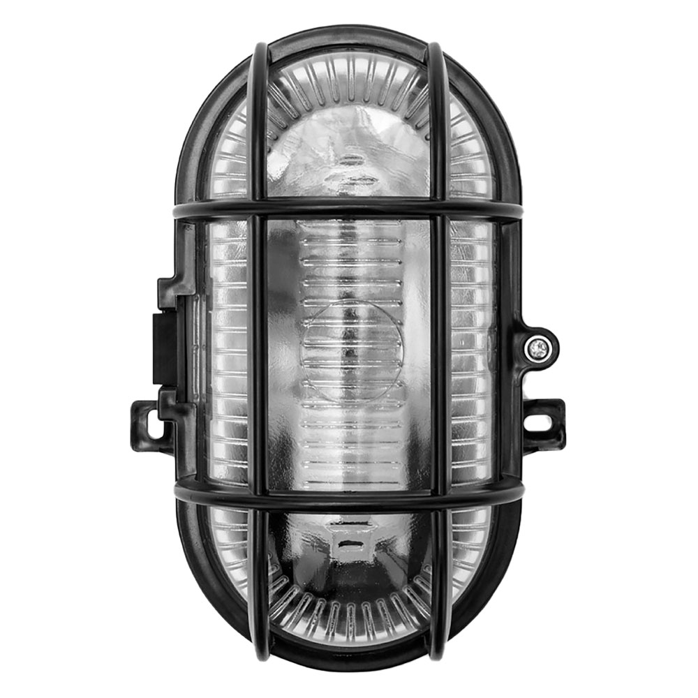 Plafoniera ‘ovale’ nera Velamp