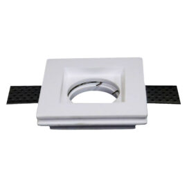 Portafaretto led in gesso mm 100 x 100 x 25 mm - bianco Vtac