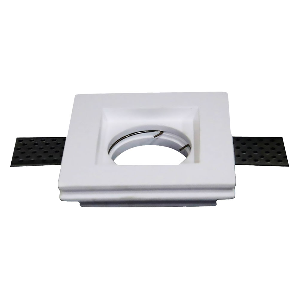 Portafaretto led in gesso mm 100 x 100 x 25 mm – bianco Vtac