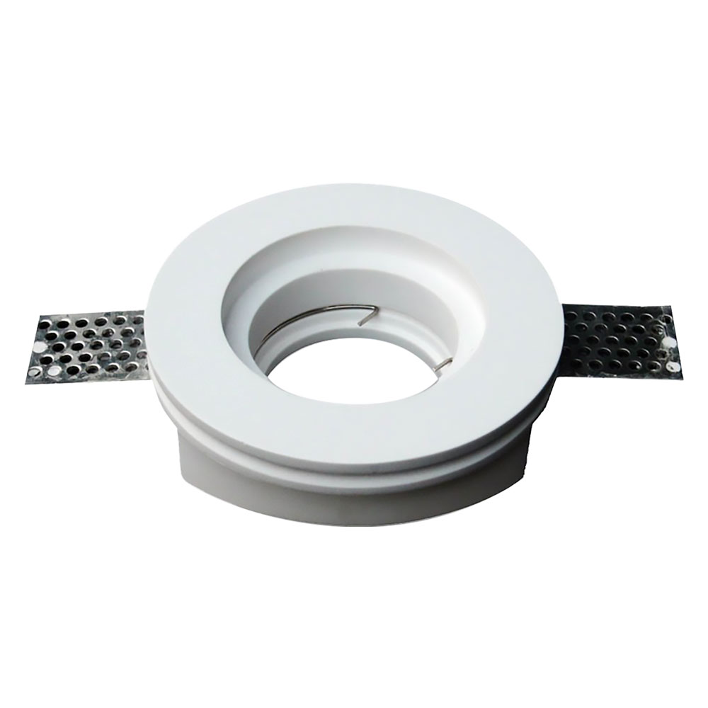 Portafaretto led in gesso Ø mm 103 x 33 mm – bianco Vtac