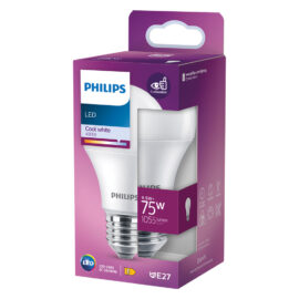 Lampada a led 'goccia' natur. 4000k 9,5 w=75w e27 - 1055 lm Philips