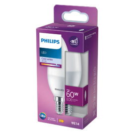Lampada a led 'oliva' natur.4000k 7 w=60w e14 - 806 lm Philips