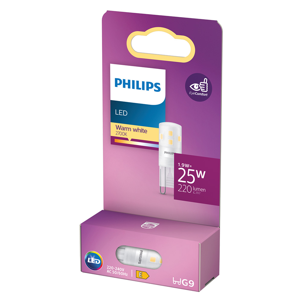 Lampada a led capsule ‘g9’ 2700k 25 w – 350 lm Philips