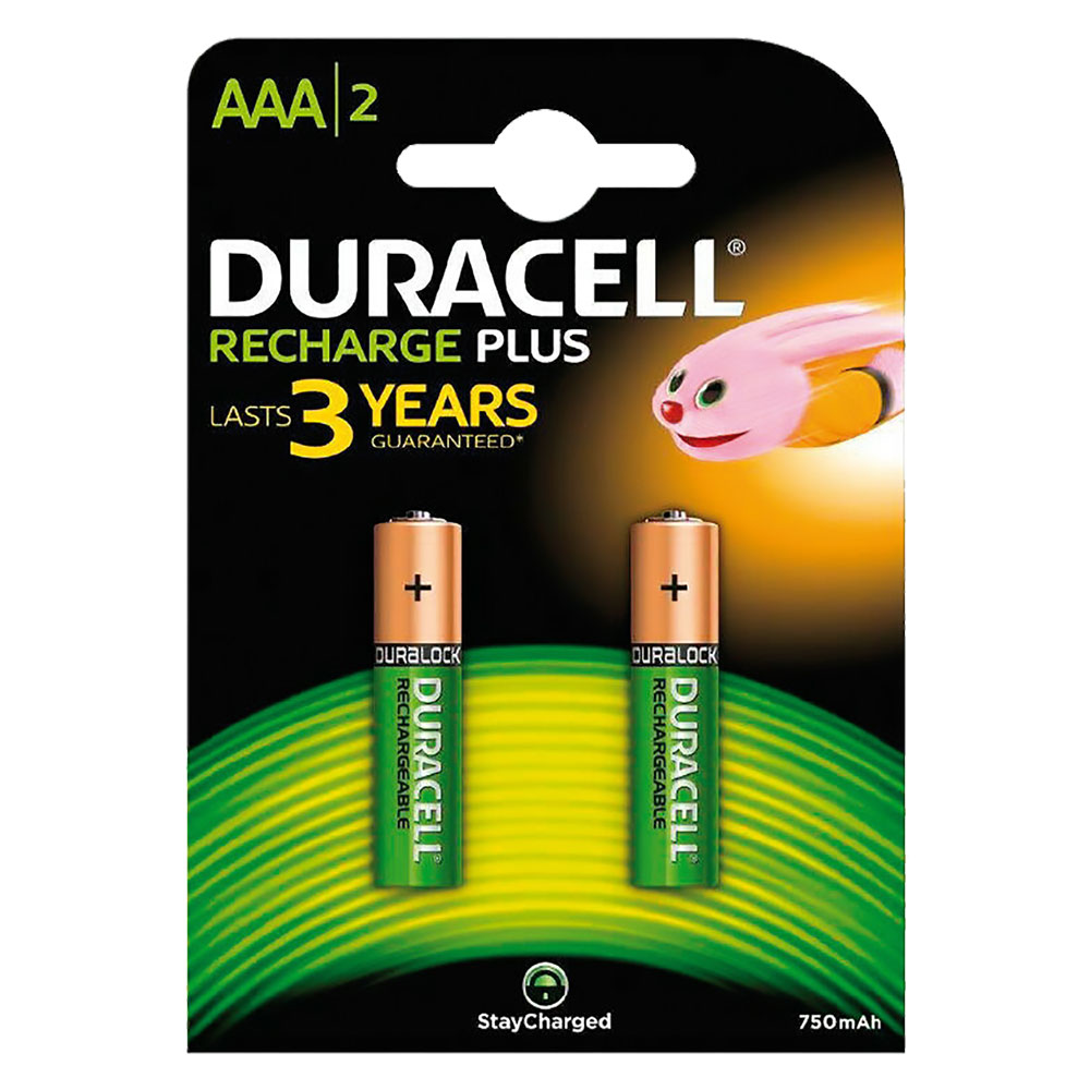 Pila ministilo ricaricabile pz 2 – recharge plus 750mha Duracell