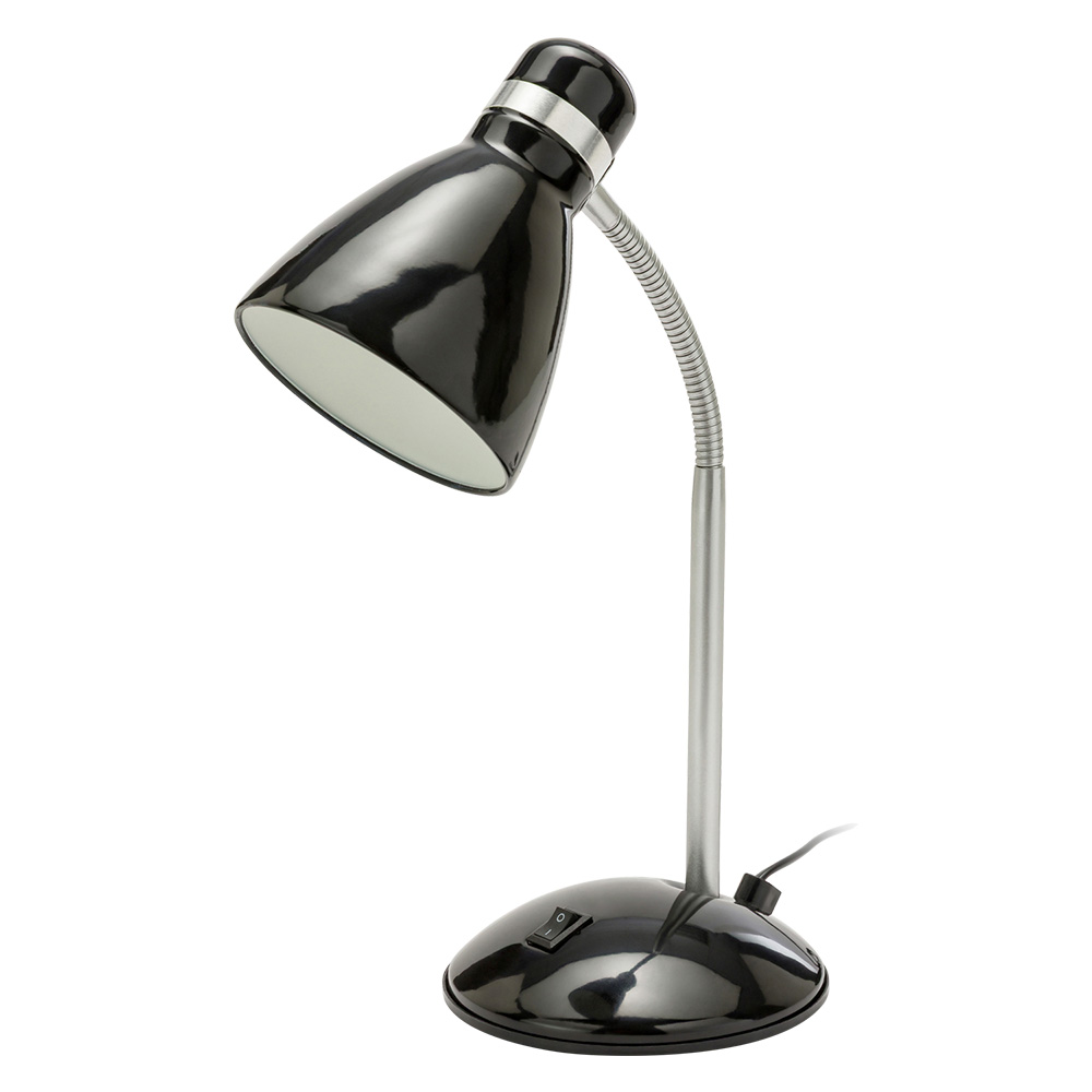 Lampada da tavolo ‘baker’ e27 – 7 w – nera Velamp