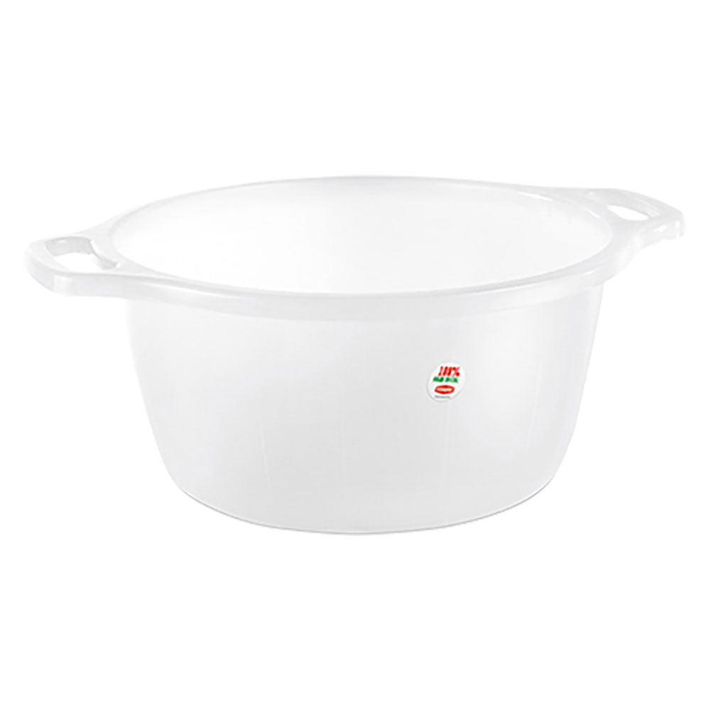 Bacinella bombata Ø 40 cm – 15 lt neutro Stefanplast