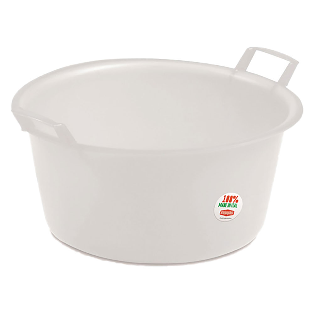 Bacinella rotonda ø 45 cm –  20 lt neutro Stefanplast