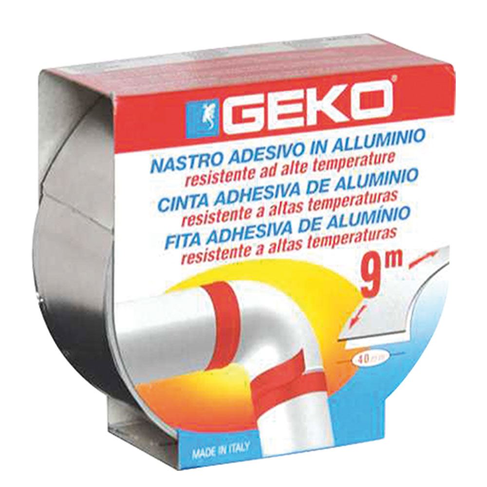 Nastro adesivo in alluminio ‘smoke’ mm. 40 x 9 mt – col. naturale Geko