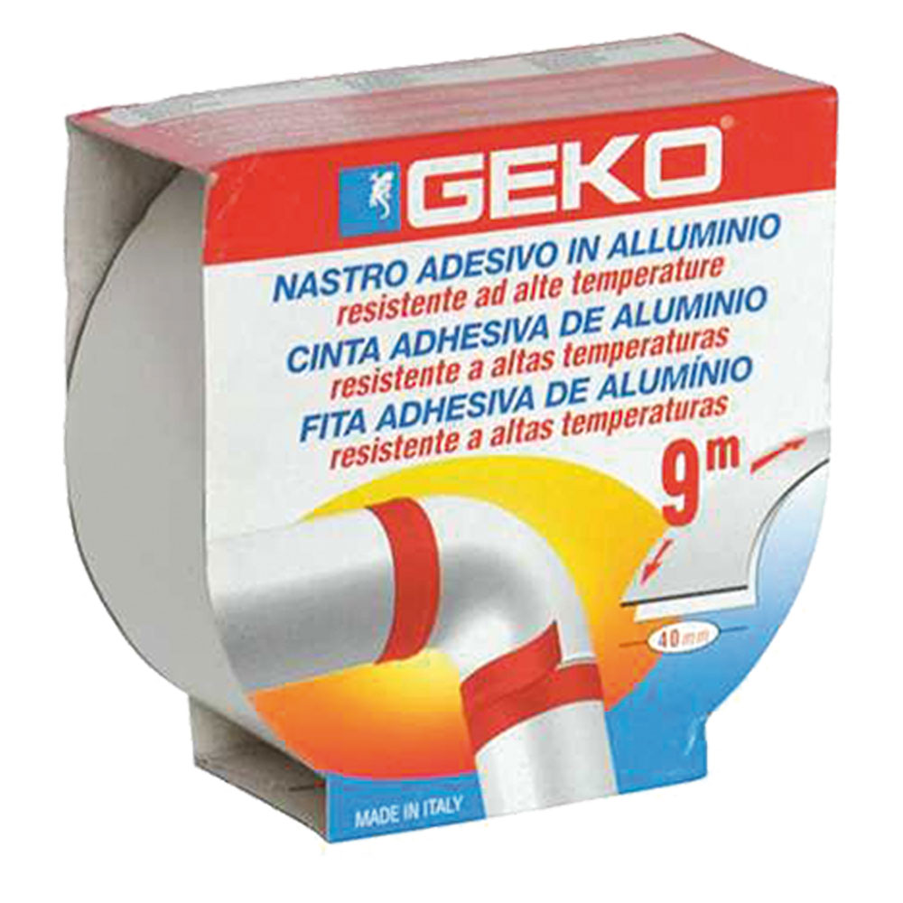 Nastro adesivo in alluminio ‘smoke’ mm. 40 x 9 mt – col. bianco Geko