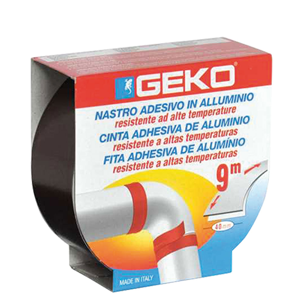 Nastro adesivo in alluminio ‘smoke’ mm. 40 x 9 mt – col. marrone Geko