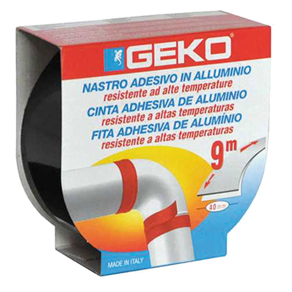 Nastro adesivo in alluminio ‘smoke’ mm. 40 x 9 mt – col. nero Geko