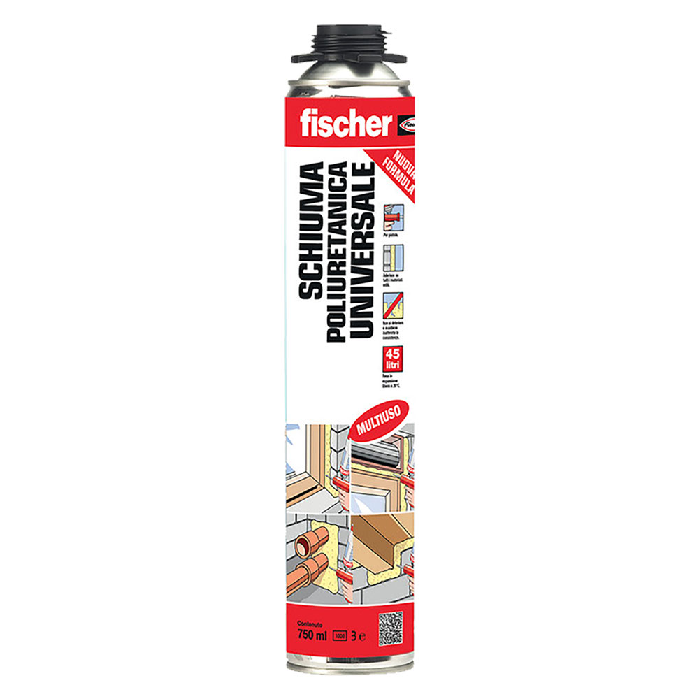 Schiuma poliuretanica ‘1k’ pu p 1k 750 ml 750 – per pistola Fischer