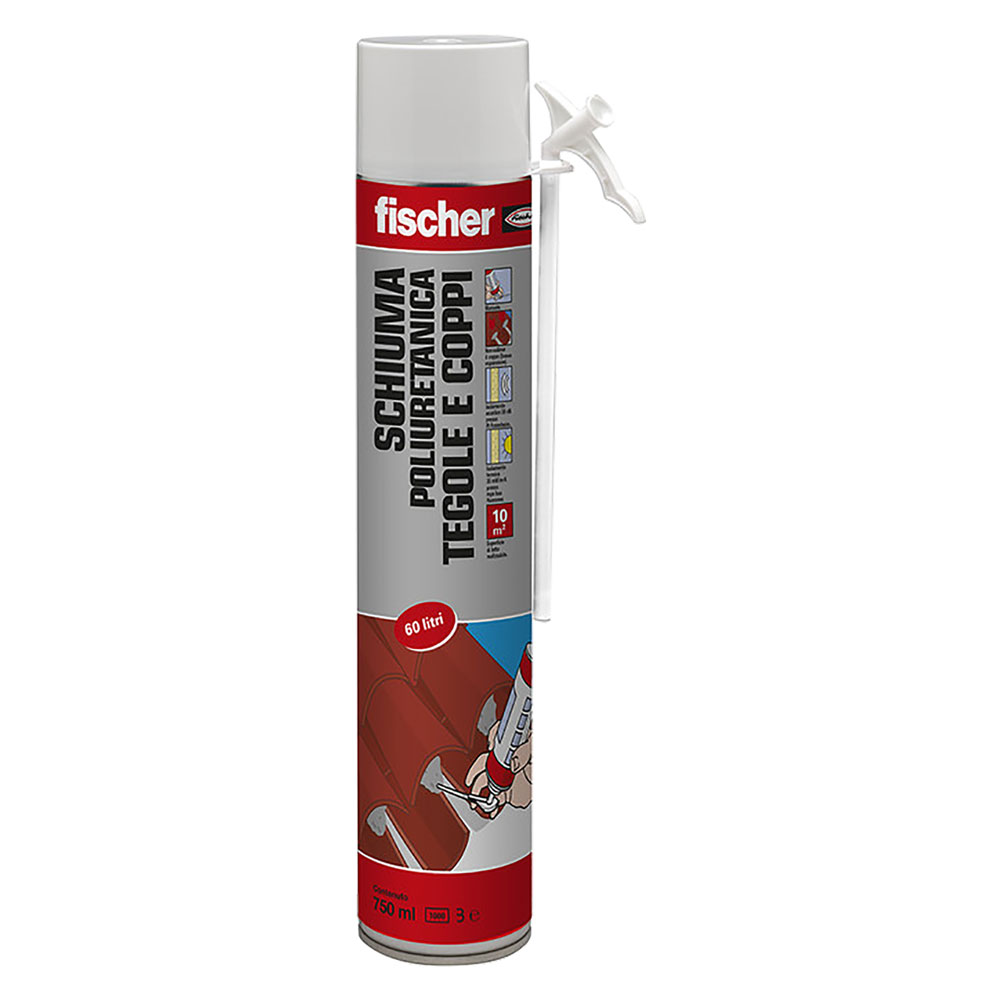 Schiuma poliuretanica ‘tegole e coppi’ pu t 750 ml 750 – manuale Fischer