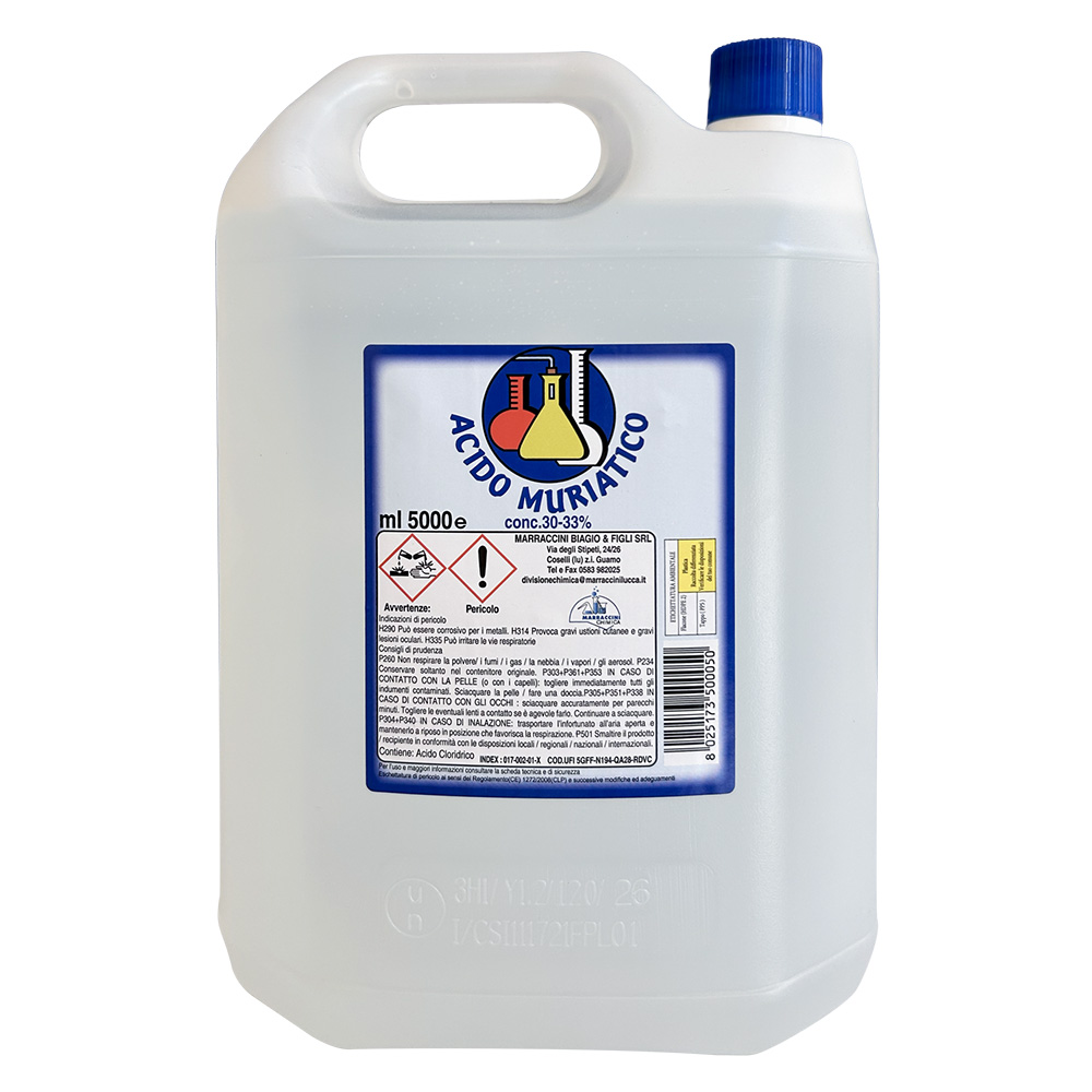Acido cloridrico muriatico lt. 5 Senza marca