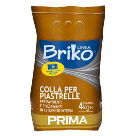 Collante in polvere per piastrelle 'briko k2' kg. 4 - sacchetta K2