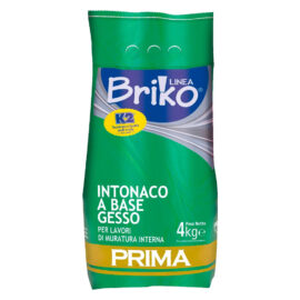 Intonaco base gesso 'briko k2' kg. 4 - in sacchetta K2