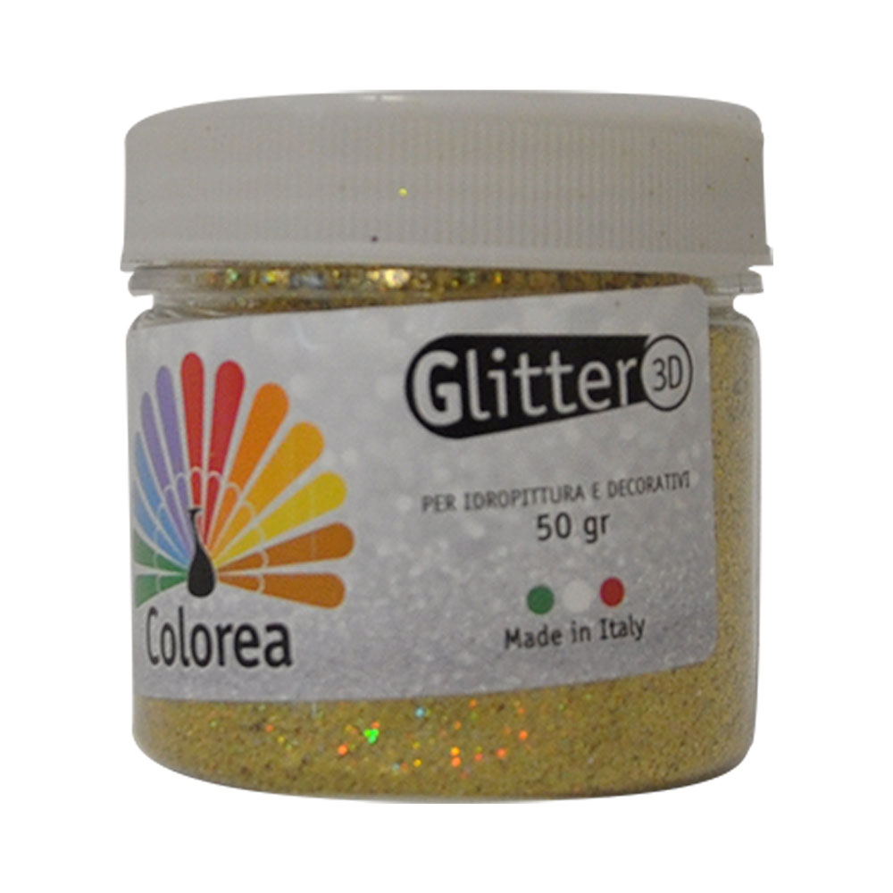 Glitter prismatici in polvere gr.50 – colore oro Colorea
